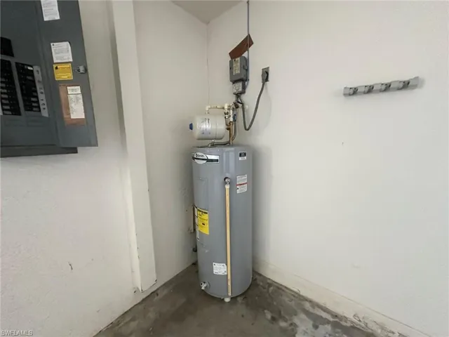 Water heater in the garage