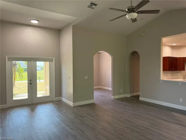 Entry, Family Room and Den