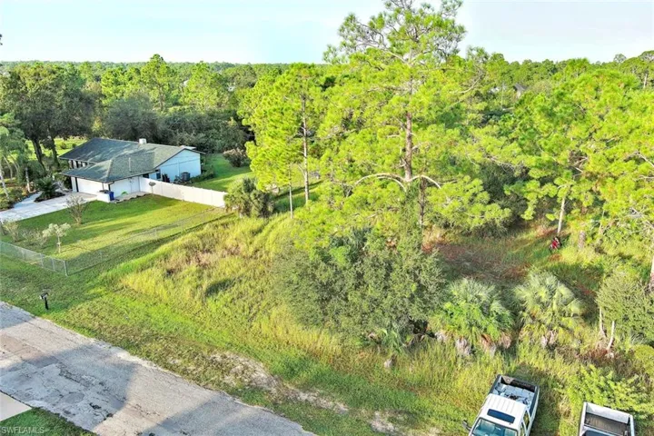 View of subject property featuring a forest