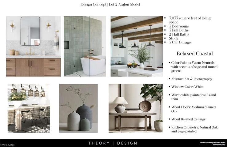 Design Concept By Theory Design. Colors and Design may vary.