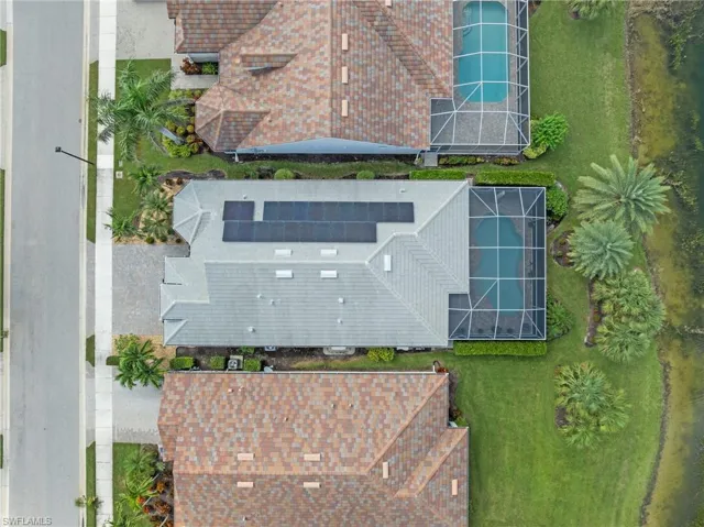 Aeriel view of home showing Solar Panels,