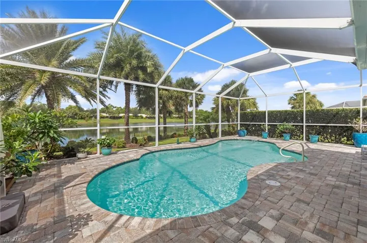 Salt-water pool overlooking the lake