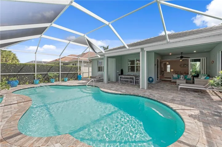 Pool and covered area