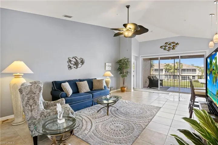 Open the sliding doors -- enjoy the soothing sound of the fountain as it spills into the beautiful lake.
