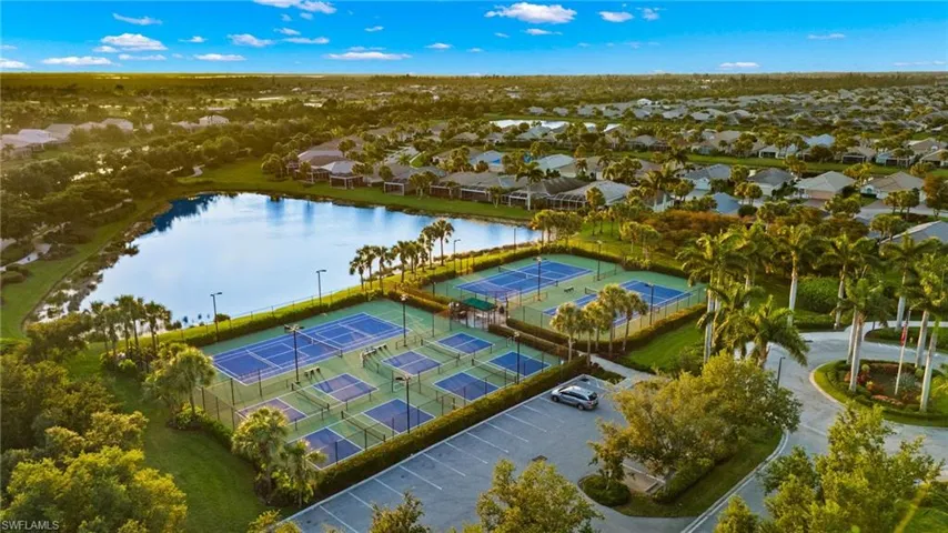 Pickelball courts part of the community amenities