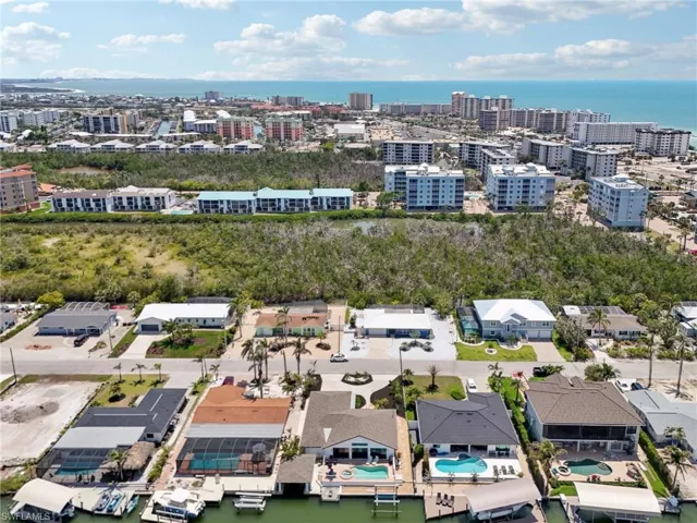 View of urban area featuring a large body of water