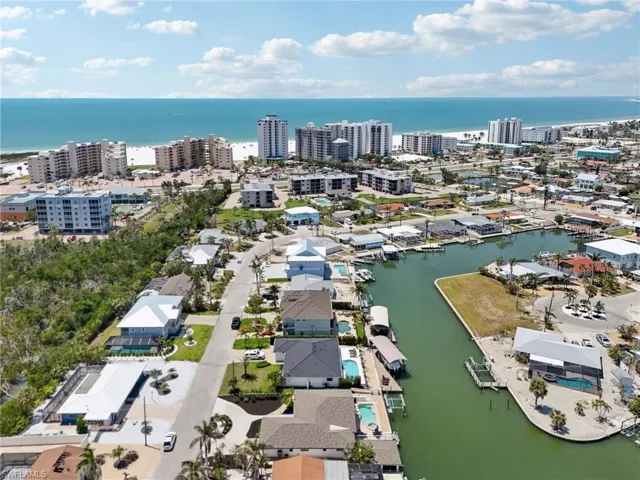 View of urban area with a nearby body of water