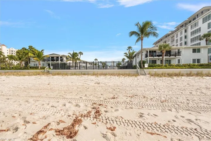 Directly on the beach  Coquina Sands view of community