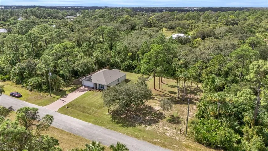 Birds eye view of property