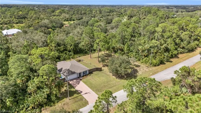Birds eye view of property