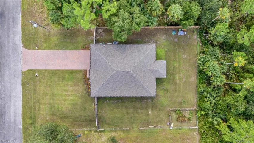 Birds eye view of property
