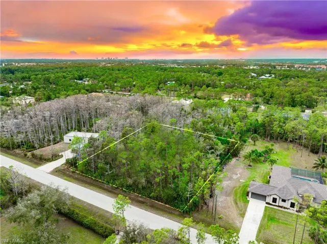 1.25 Acre lot with beautiful western exposure