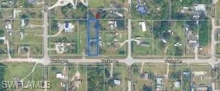 Property Map. Displaying the geographic orientation and boundaries of the property