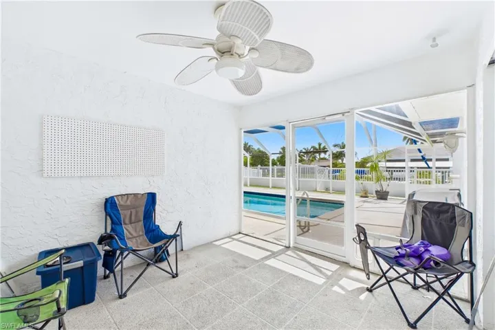The spacious lanai provides the ideal setting for outdoor dining, entertaining, and relaxation.