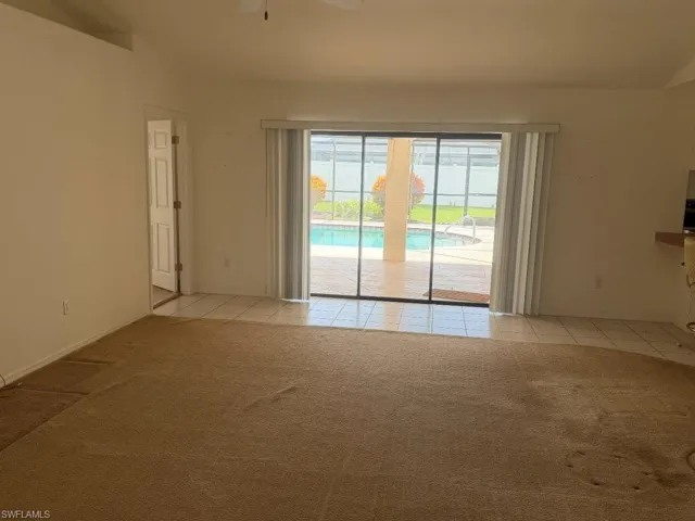 Large slider access out to the pool deck!