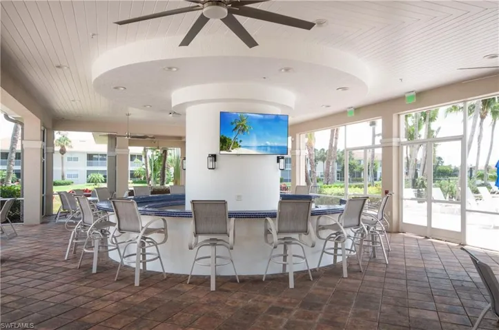 clubhouse outside bar area