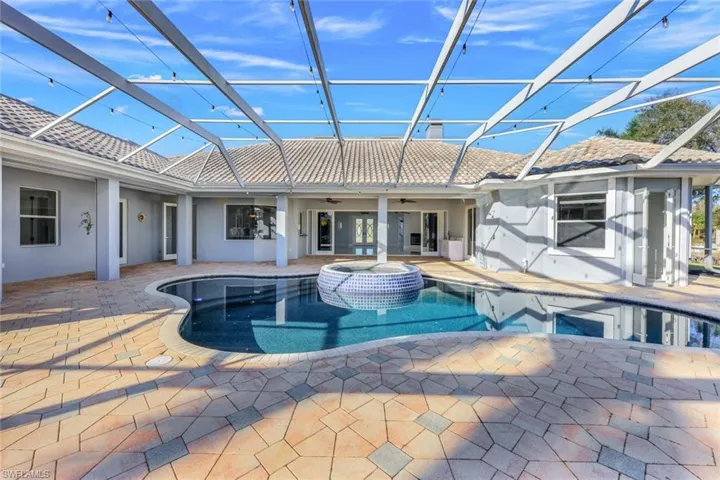 Pool Area and Attached Guest House
