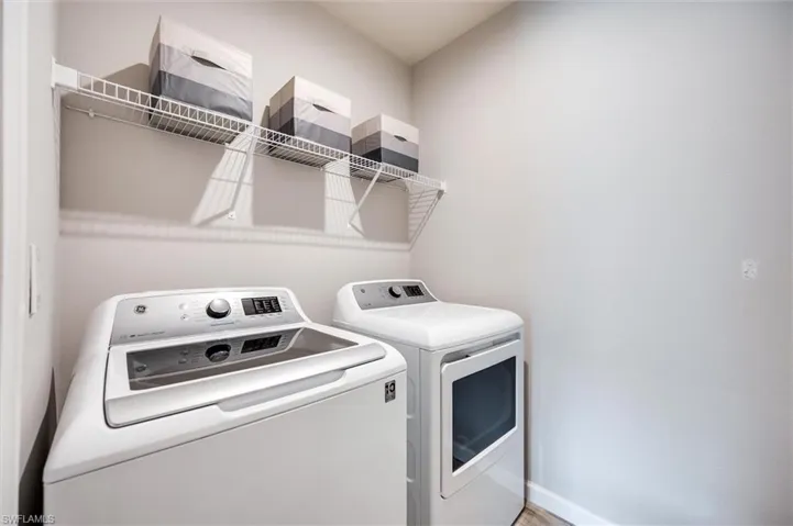 Laundry area with washer and dryer
