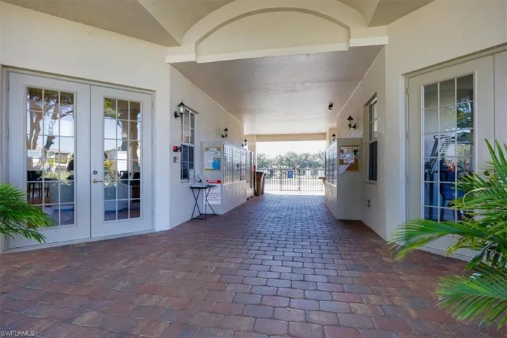 View of patio / terrace featuring french doors and a gate