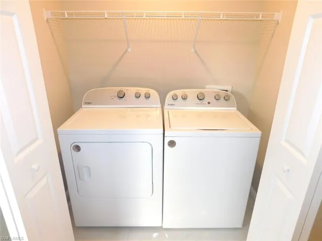 The Laundry Closet Comes With A Shelf, Light, And A Brand New Whirlpool Washer & Dryer!!