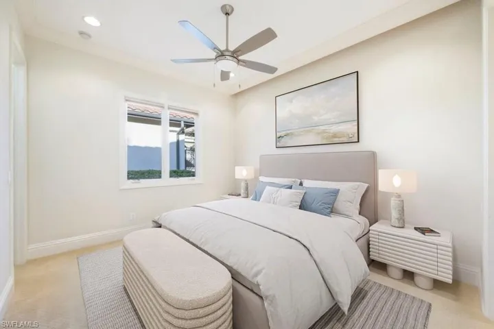Guest suite virtually staged