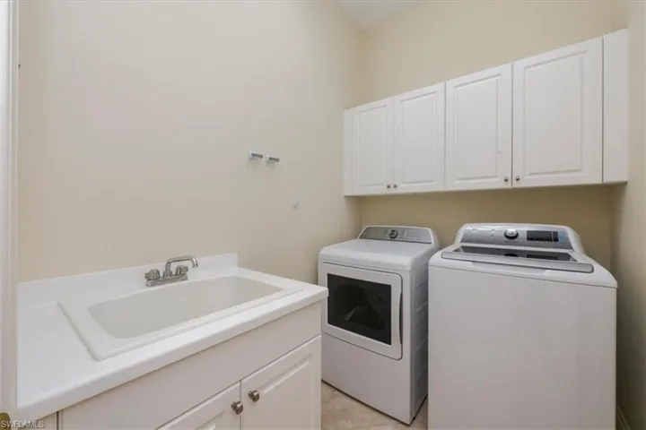 laundry with utility sink