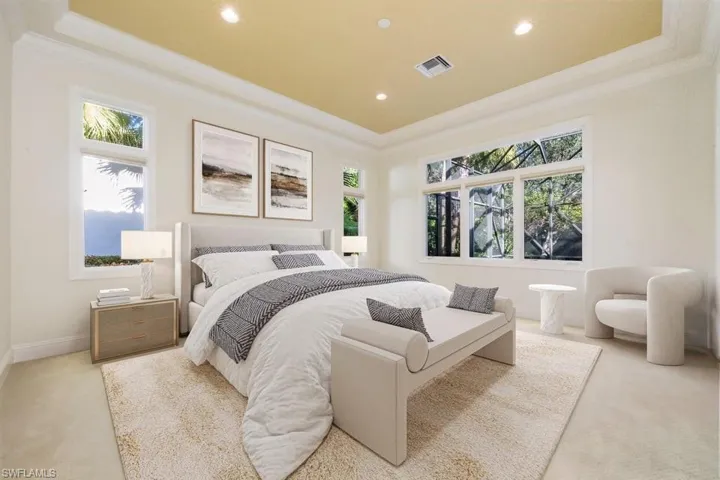 Owner's suite virtually staged