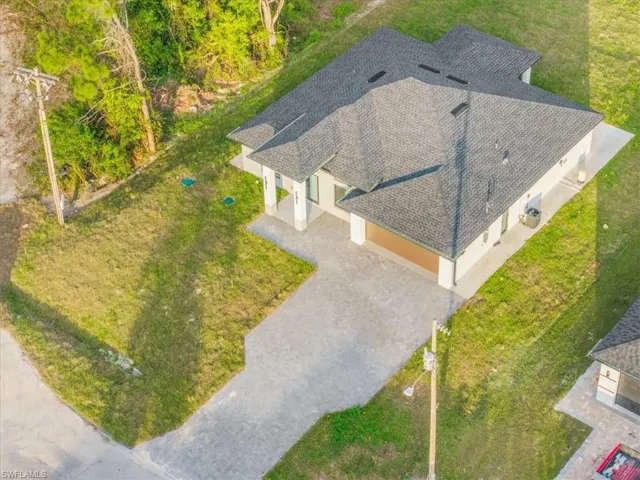 View from above of property