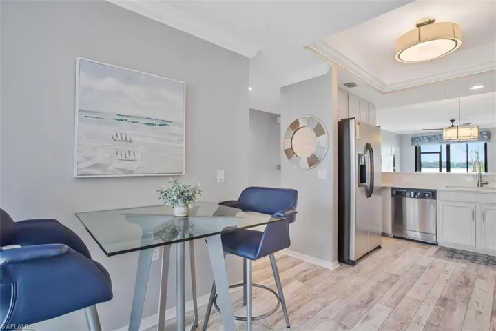 Inviting front patio leading into the condominium