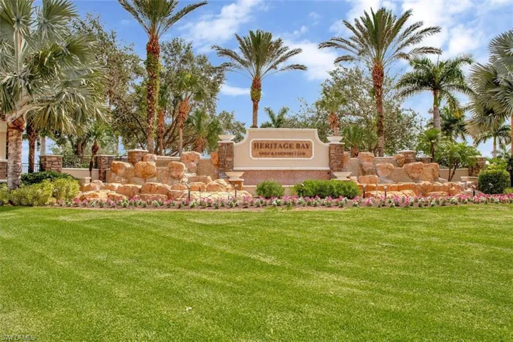 Community sign featuring a yard