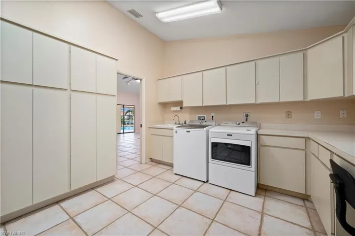 and Pantry, located just inside from garage