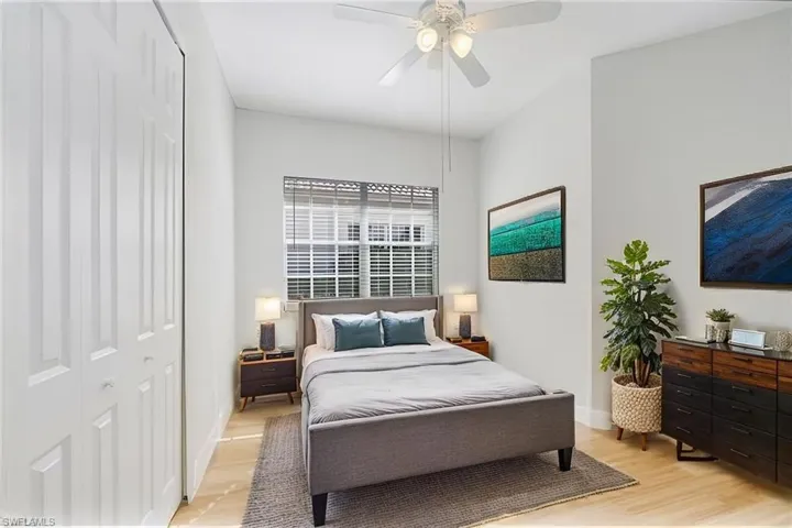 Virtually staged guest Bedroom
