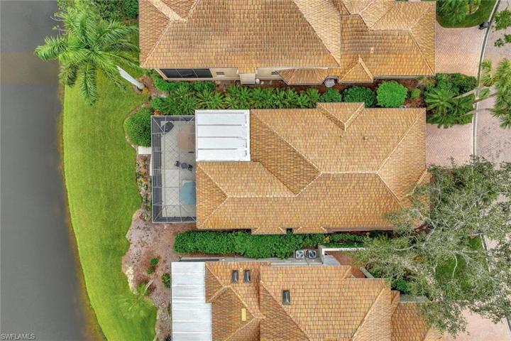 Aerial view of the home.