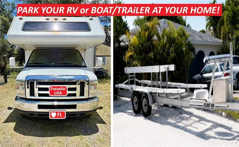 Store your boat, trailer, and/or RV in your yard or driveway!