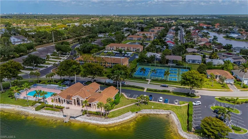 Bird's eye view of the community amenities