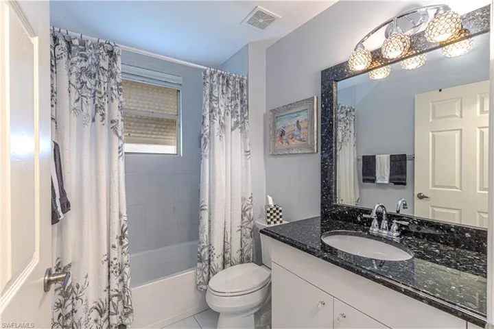 Guest Bath with updated vanity