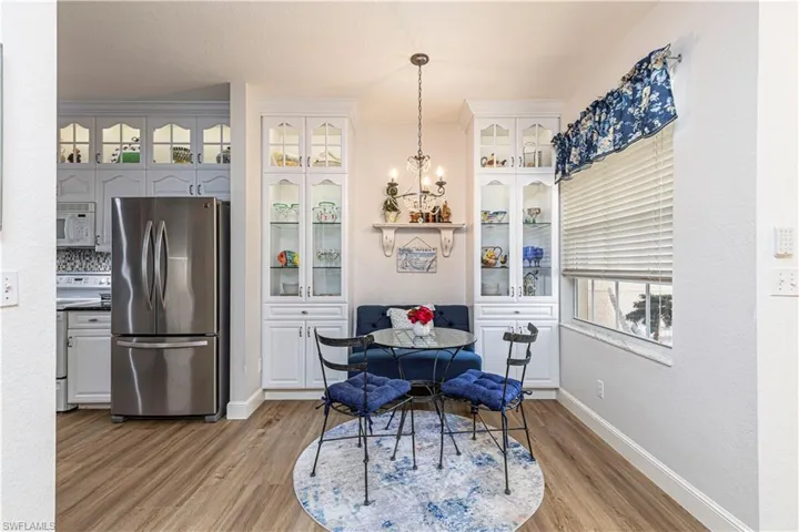 Breatfast Nook/dining area with built in cabinets
