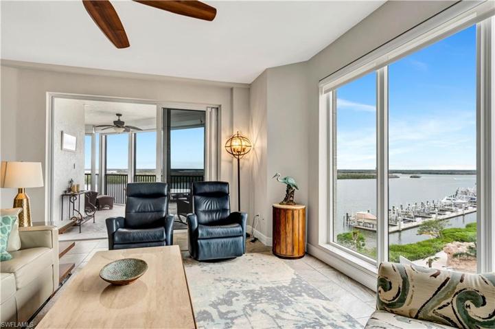 Bay views from Living room