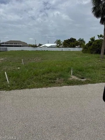 View of Single Family Residential building lot.