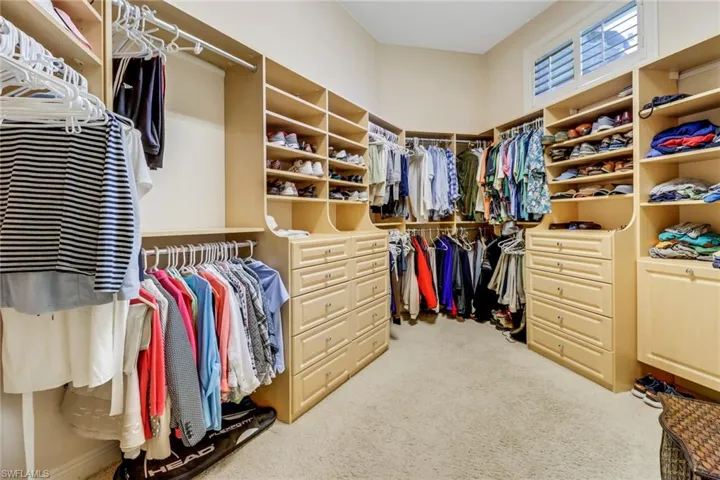 primary bedroom closet