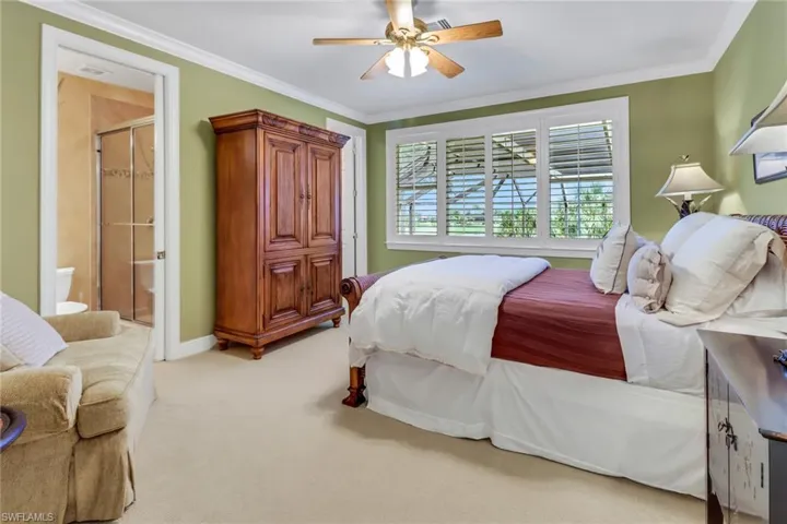 front upstairs bedroom with lake view