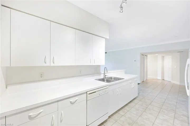 View of dining area from the kitchen.