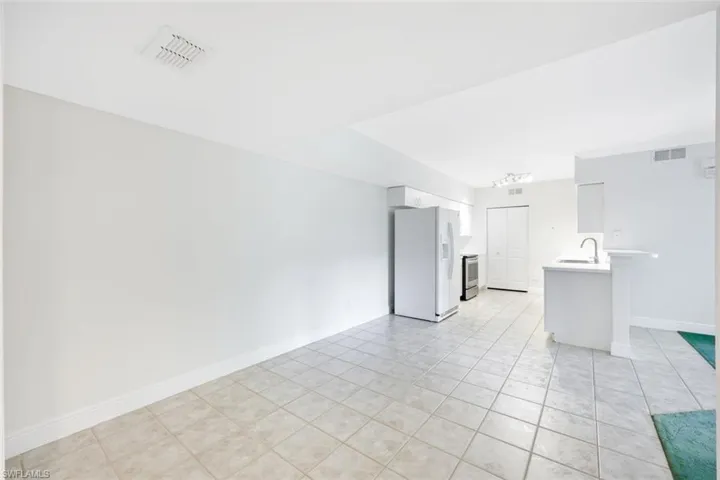 View of kitchen from the dining room.