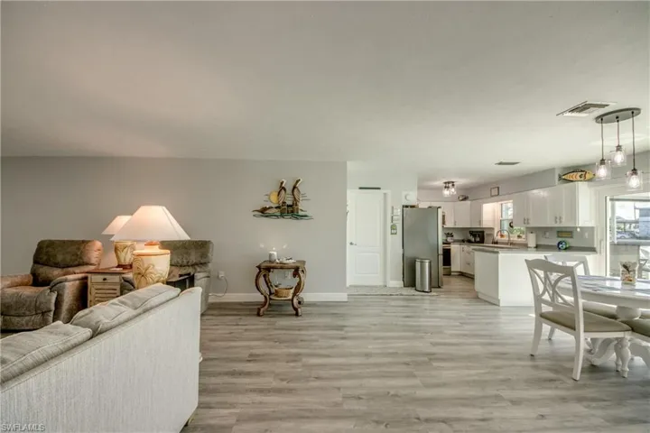 Living room featuring light hardwood / wood-style flooring