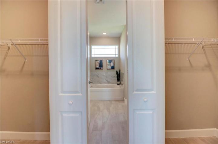 Master bedroom closets