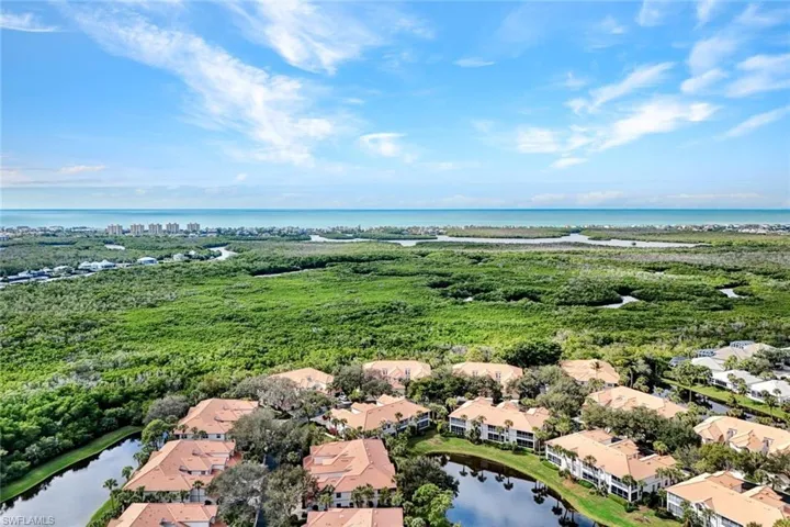 Aerial view of community. Yes, that is the Gulf of Mexico in the background!