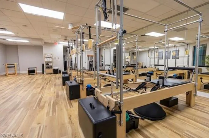 There are all KINDS of options at the fitnesscenter, also available with country clubmembership.