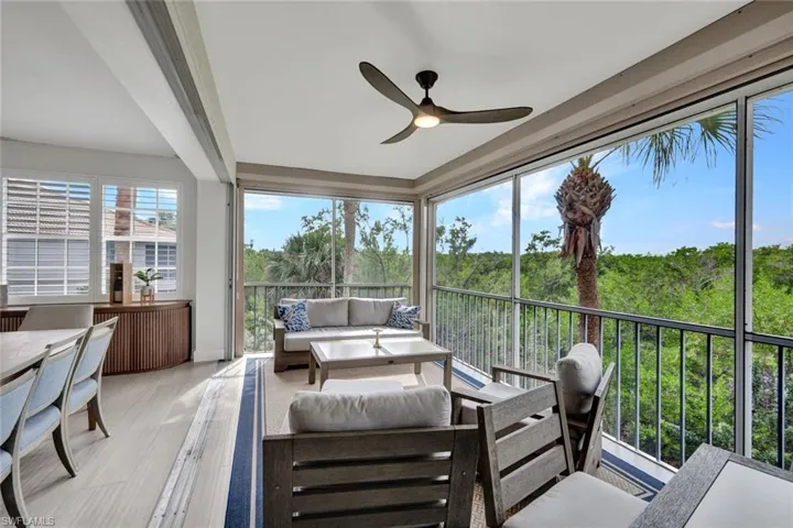 Surrounded by lush and tropical Florida greenery.  You won't want to miss the spectacular colors in the sky at sunset!
