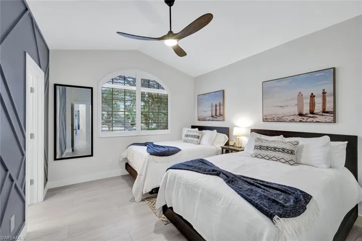 Guest bedroom on opposite side of home.  Ensuite bath was also added to this room.