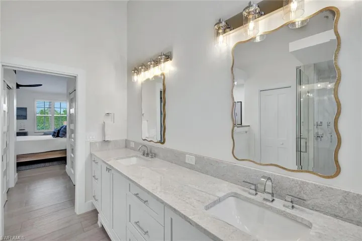 View of bathroom from shower area.
